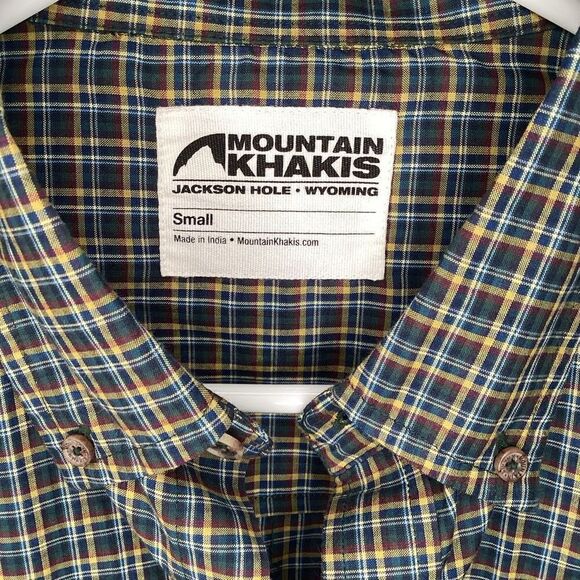 Men's Mountain Khakis Plaid‎ Button Up small - Picture 3 of 4